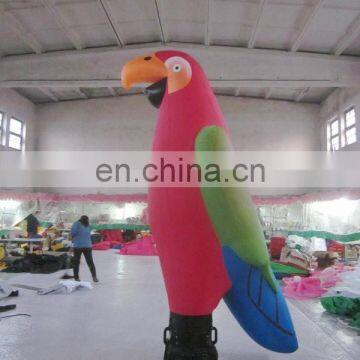 new design advertising/decoration inflatable desktop air dancer of parrot