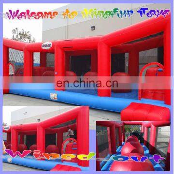 2014 Inflatable Wipe Out Challenge /Ripsaw Ride ball obstacle