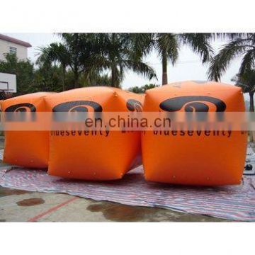 inflatable cube buoys for water advertising use