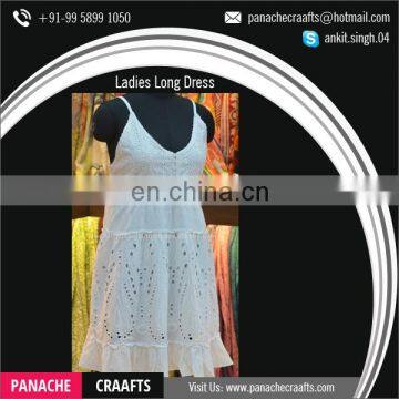 Top Selling Beach Wear Long White Women Dress photo-5