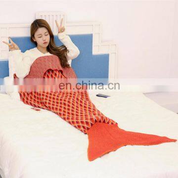 Fashion adult wholesale blanket high quality mermaid tail blanket