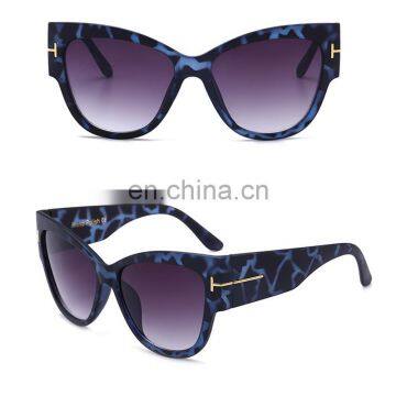 2017 Europe and America fashion Retro best quality cat eye acetate frame material uv400 sunglasses