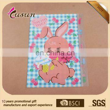 Promotion gift custom cartoon designs printed plastic file folder