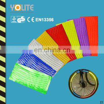 PVC Micro Prisma Reflective Type Tire Reflective Stickers For Bike