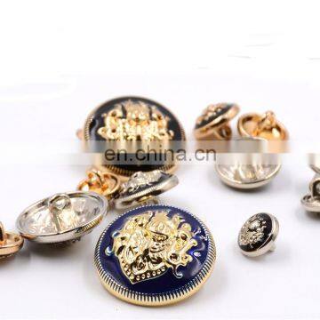 Brand Metal Gold Black Color Coat Sweater Garment Accessories Material Sewing Metal Button