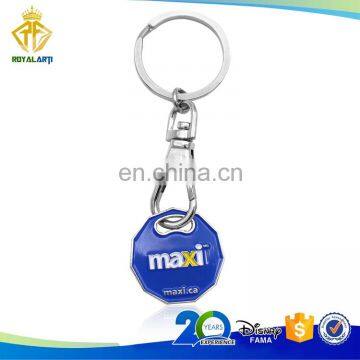 Custom Maxi Soft Enamel Trolly Coin Keychain in Shiny Finishing