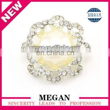 wholesale pearl rhinestone buttons for wedding decoration