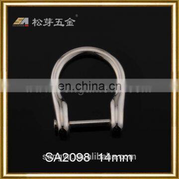 Customized Factory Produced Removable D Ring, Plated Removable D Ring, Zinc Alloy Metal D Ring