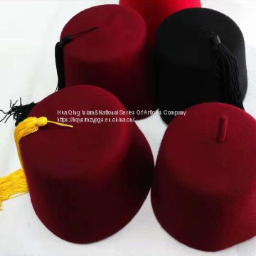 Fez wool cap  / Turkish Cap  / Fez  cap / wool cap  /  Muslim  Wool Cap / Turkey wool cap