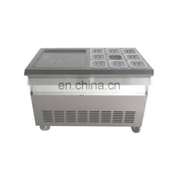 Thailand Double Pans Frying Ice Cream Roll Fried Ice Cream Roll Machine photo-5