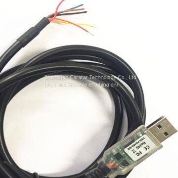 USB-RS485-WE-1800-BT USB TO RS485 CABLE, 1.8M BLACK CABLE, WIRE END photo-2