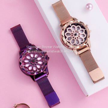 3ATM Water Resistant Rotating Feature Alloy Quartz Watch Ladies Fashion Watch OEM Jewelry Watch photo-2