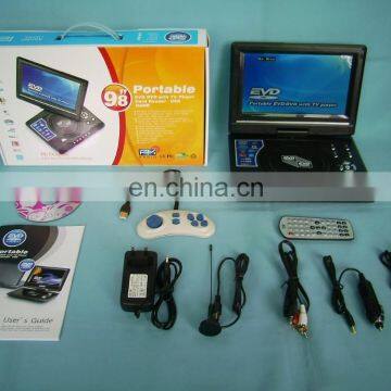 9.8'' TFT Screen Car Portable Dvd Player With Digital TV Tuner FM Support Usb and sd Card AV Output photo-2