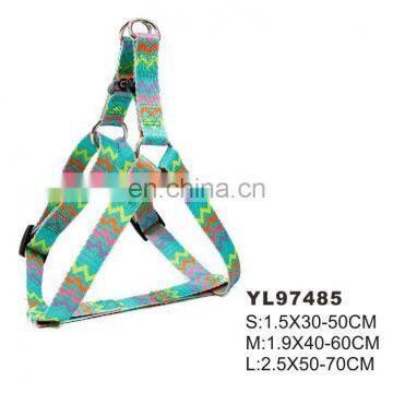 Fashionable Flower Printing Traffic Contral Handle Colorful PVC Comfortable Adjustable Durable Leash For Dog