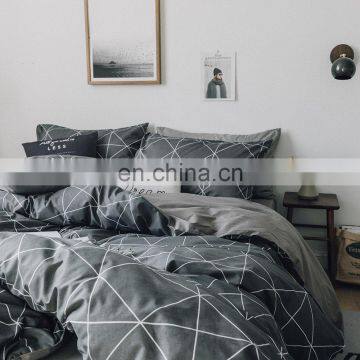 Modern Simple design bedsheet home quilt bedding set 100% cotton