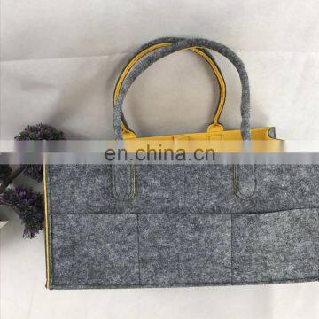 Top Quality Felt Baby Diaper Caddy With Handle photo-3