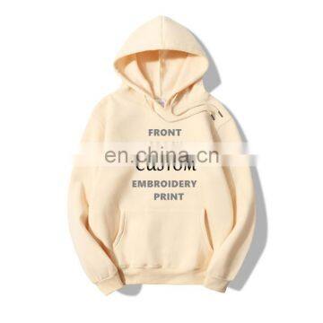 Womens 2020 New Arrival Custom Logo Casual Long Sleeve Pullover Kangaroo Pocket Sweatshirt Hoodies photo-2