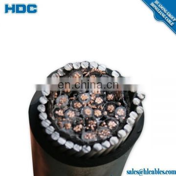 Armored cable for Instrumentation with individual cable shield overall shield 24 pair twisted-pair copper instrument cable