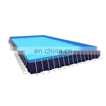 Large Above Ground Steel Metal Frame Swimming Pool Inflatable Water Slide Park Pool 10m 20m 50m