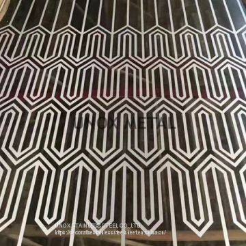 Texture Pattern Metal Sheet Mirror Finish Stainless Steel Plate for Elevator Cabinet Metal Decoration