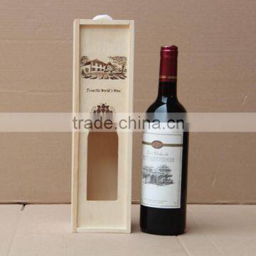 Excellent wood gift boxes for single wine bottle