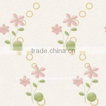 pvc embossed litter flowers bedroom decoration wallpaper camera copilului tapet