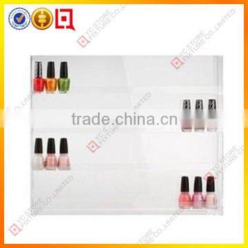 Clear wall mount acrylic nail polish display