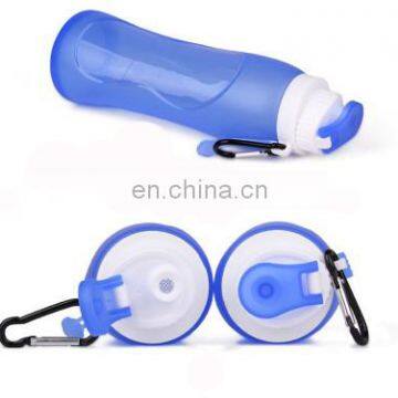 Botellas De Agua Plegables De Silicona Flexible Collapsible Folding Silicone Water Bottle photo-4