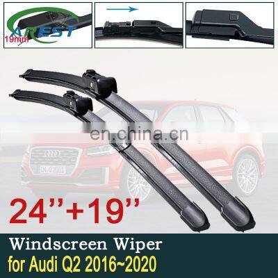 for Audi Q2 2016~2020 Q2  2017 2018 2019 Car Wiper Blades Front Window Windscreen Windshield Wipers Car Accessories