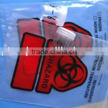 reclosable biohazard bag