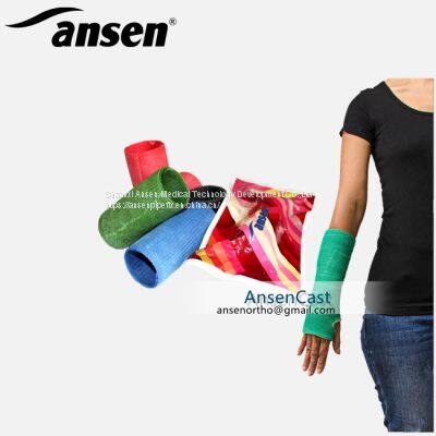 Different Colors Ortho Cast Fast Hardening Polymer Bandage Fiberglass Cast Tape