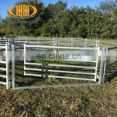 Round rails livestock panel farm fence hot dipped galvanized sheep panel