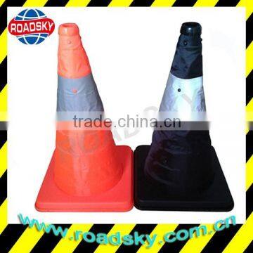 PVC Recycled Colored Led Fold Traffic Cones