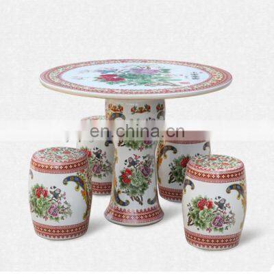 Jingdezhen High Quality Garden Furniture Ceramic Table Set For Retail And Wholesale