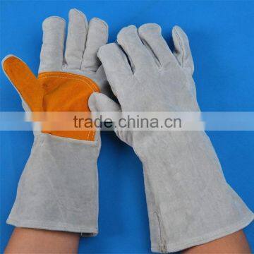 Comfortable cow split leather welding gloves with high quality