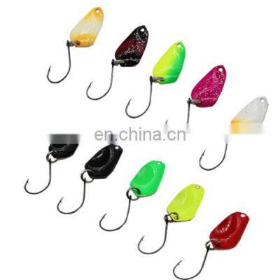 customizable metal spoon double color Fishing Tackle Artificial bait fishing bait fishing spoon lure