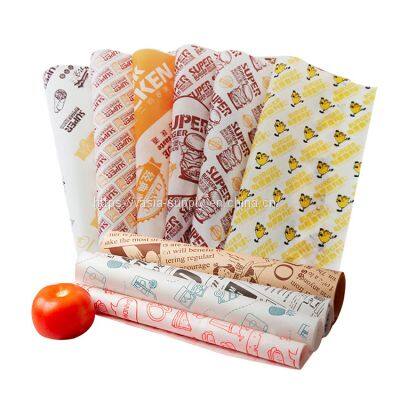 Food grade high quality custom design wholesale ice cream sandwich wrapping paper deli sandwich wrapping paper