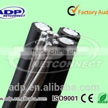 XLPE insulated overhead ABC cable (Service drop cable)