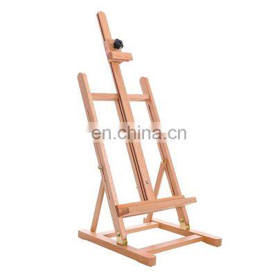 Customized factory price different kinds of professional artists adjustable beechwood painting and display easel