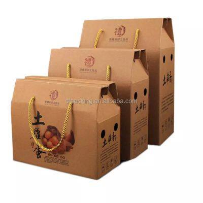 corrugated paper boxes customize egg package with logo