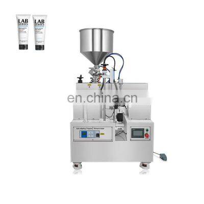 {SINOPED}hand operate single position soft tube filling paste and liquid machine on table or for lab used