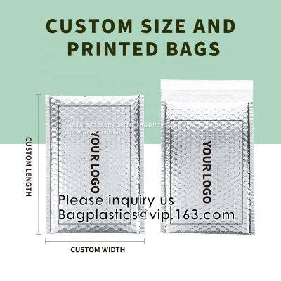 Bubble Bags Zip Padded Pouch For Beauty Skin Care Slider Zipper Lock Bag Colored Customized PVC Slider Zipper Bubble Bag photo-2