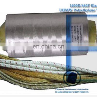 Uhmwpe Yarn for Anti Cutting Knitted Clothing UHMWPE Fiber for Rope and Fabric