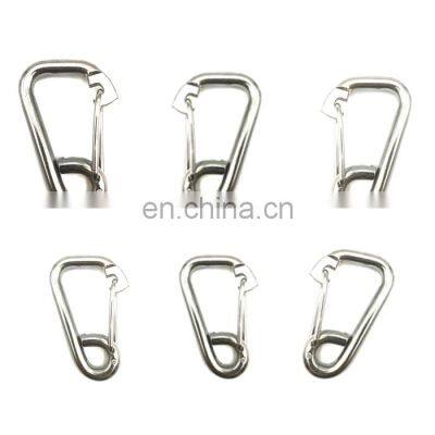 JRSGS Wholesale Snap Hook Delta Simple Snap Hook 304 316 Stainless Steel Spring Climbing Button Carabiner photo-4