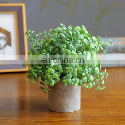 High Quality 25cm Simulation Green Plant Desktop Decoration Bonsai Wedding Decoration Artificial Plant