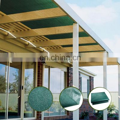 HDPE rainproof fabric shade sail PE coating waterproof sun shade net cloth roll