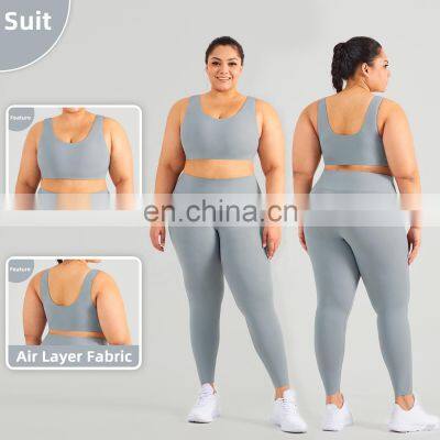 Cloud Feeling High Waist Yoga Leggings Custom Tech Elastic Plus Size Pants