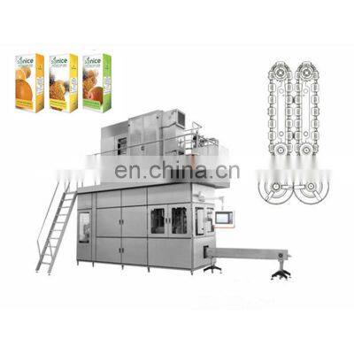 Juice Milk Aseptic Brick Shape Carton Filling Machine With Paper/AL/PE Laminated Materais Carton photo-2