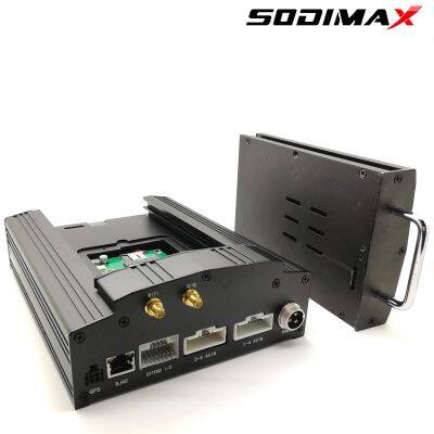 4 Camera 4 Channel 4CH HD SD Card Mobile DVR Kit With GPS 3G 4G WiFi for Truck photo-3