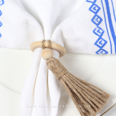 Braided Tassel Napkin Ring Hotel Banquet Tableware Napkin Holders Home Restaurant Table Decorations photo-5